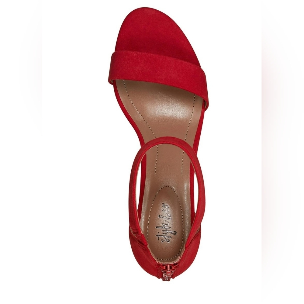 Style & Co. Paycee Faux Suede Dress Heel Sandals - Picture 2 of 3